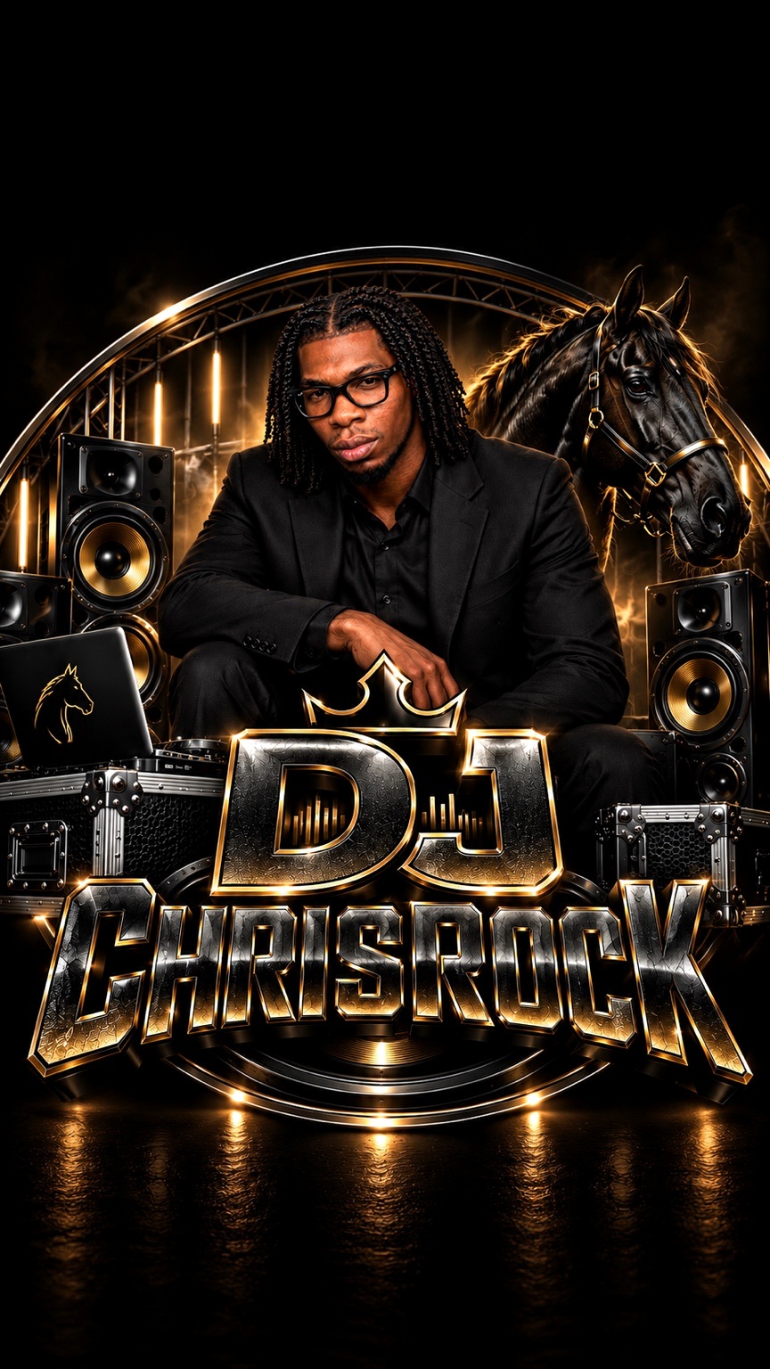 DJ ChrisRock performing with professional DJ equipment
